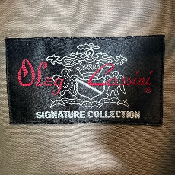 Oleg Cassini Signature Collection Vintage 80s Trench Coat - Size 46 Regular - Picture 8 of 16